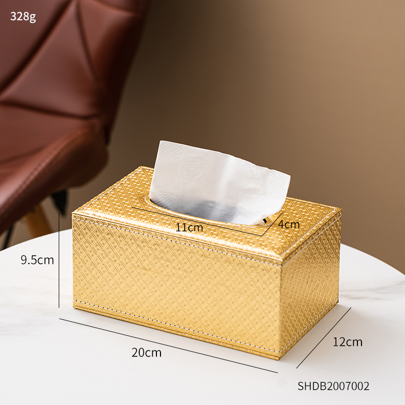 Tissue Box Holder Modern Tissue Boxes Home Decoration Bathroom Napkin Holder Living Room Decoration Decorative Box Napkin Holder: C-Golden small