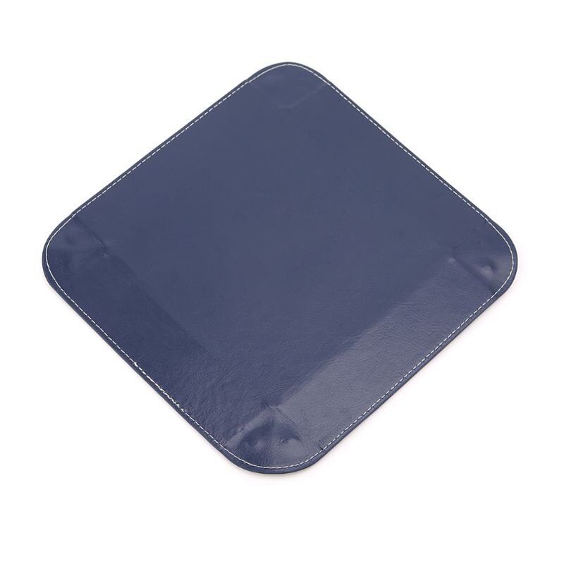 Faltbare Desktop Storage Box PU Leder Viereck Tablett DND Würfel Schlüssel Münze Box Whosale &