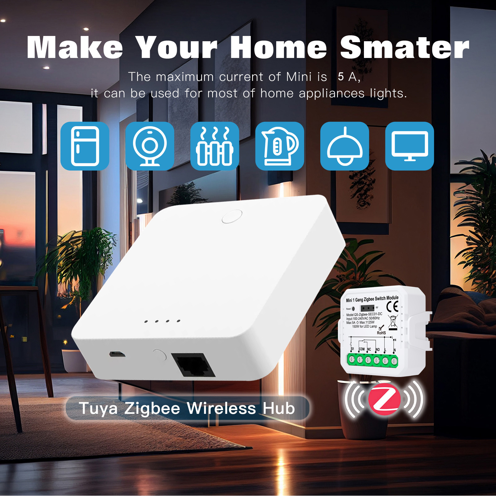 Tuya zigbee wifi módulo de interruptor inteligente contato seco dc 12/24v ac 100-240v casa inteligente diy disjuntor relé trabalho com alexa google alice