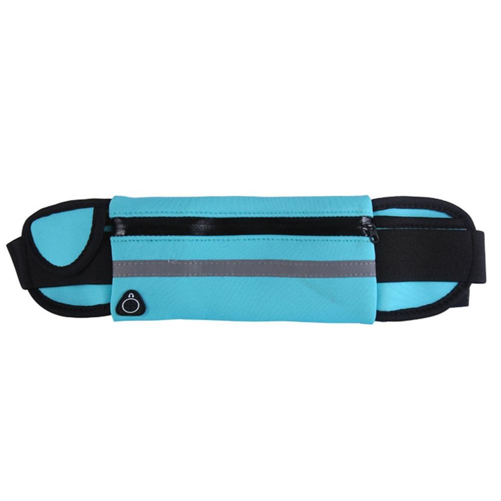 Multifunctionele Mannen Vrouwen Taille Zakken Running Fanny Pack Vrouwen Taille Pack Pouch Belt Bag Camping Wandelen Sporttas: sky blue