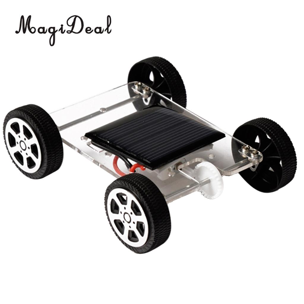 MagiDeal DIY Assemble Toy Set Solar Powered Car Kit for Kids Children Science Educational Toy