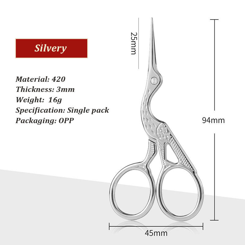 1 Uds. Tijeras antiguas de acero inoxidable coloridas, artesanía clásica europea, tijeras para manualidades de costura, herramientas de joyería DIY,: YELLOW
