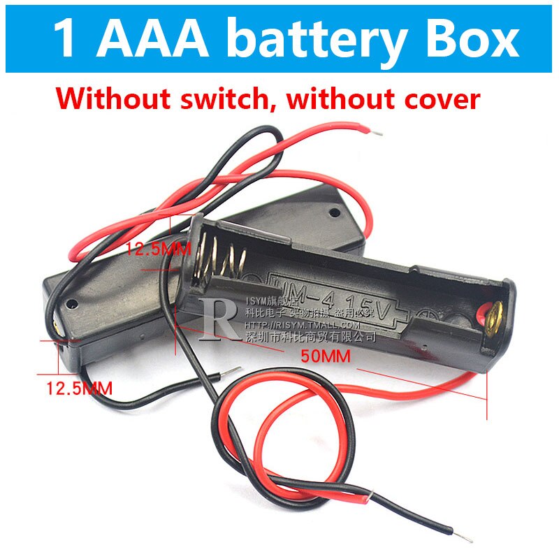 Aaa batteri förvaringsbox aaa batterier förpackningar fodral diy batterihållare cellbox aa batterihållare med strömbrytare och lock 1-8x