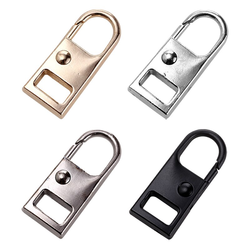 Stainless Steel Zipper Puller Thickened Reinforced Zipper Puller Zipper Replacement Repair Zipper Accessories 6 Pieces