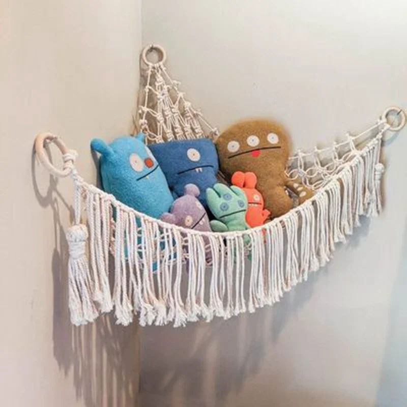 Boho Hangmat Net Speelgoed Opslag Kinderkamer Opslag Decoratie Speelgoed Knuffels Speelgoed Hangmat Net Organiseren Opslag Hangmat