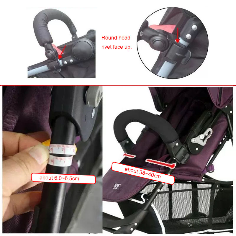 Barra parachoques para Buggy Compatible con Mac Laren Techno Xt Xlr Series, reposabrazos ajustable, barra de seguridad Universal, accesorios para cochecito