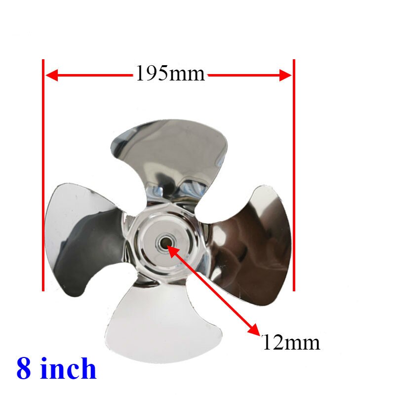 Replacement of propeller fan blades, axial fan exhaust fan blades, replacement blades, stainless steel 8/10/12/14/16 inches