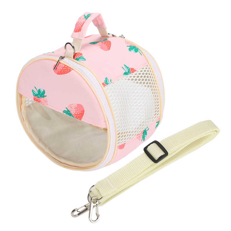 Draagbare Opknoping Tas Hamster Transparante Bag Vogel Papegaai Golden Hamster Egel Outdoor Reizen Zichtbaar: B