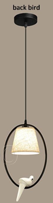 Loft vintage fuglelys soveværelse stue restaurant cafe korridor spisestue lysekrone ophæng armatur pendellampe: Tilbage fugl