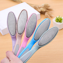 1pcs Slijpen Exfoliërende Bad Borstel Gereedschap Schoonheid Hak-zijdige Voeten Pedicure Eelt Verwijderen Hand Voet Bestand Voor Hakken voetverzorging