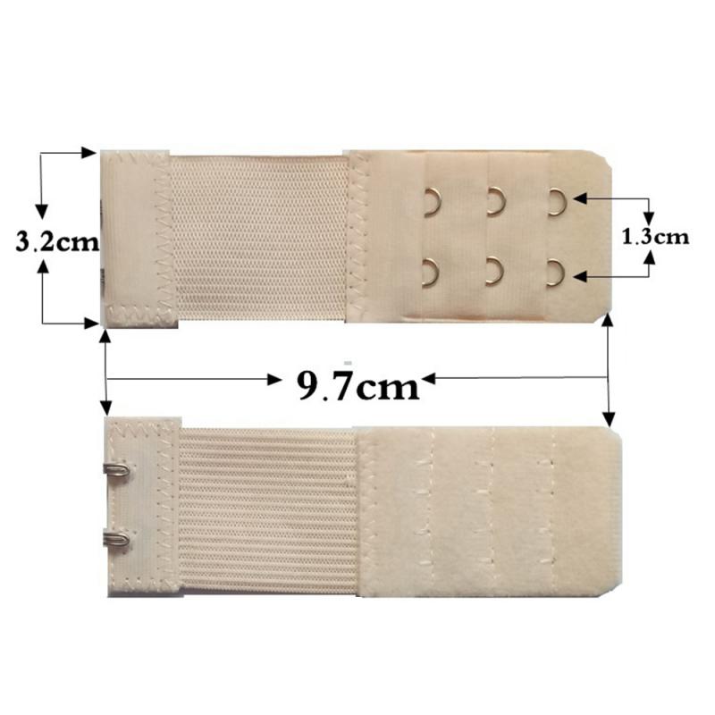 3 Rows 2 Hook Bra Extender For Women&#39;s Elastic Bra Extension Strap Hook Clip Expander Adjustable Belt Buckle Extenders: 05 1pc