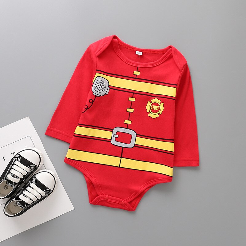 Langærmet nyfødt baby jul bodysuit bomuld spædbarn småbørn baby drenge piger jule jumpsuit et stykke tøj  ds19: E / 18m