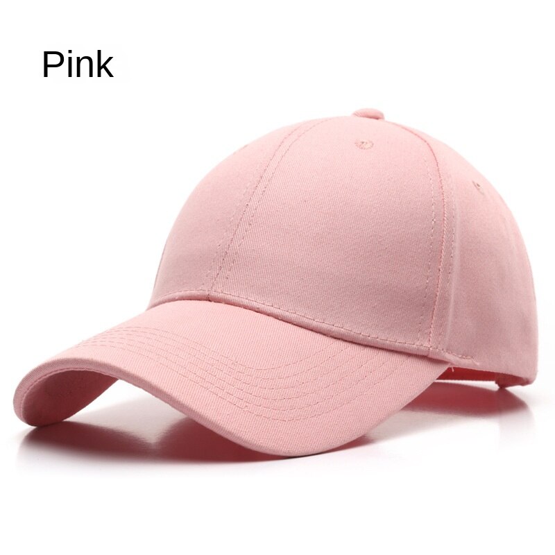 SLECKTON 100% Cotton Baseball Cap for Men and Women Simple Solid Color Hat: Pink