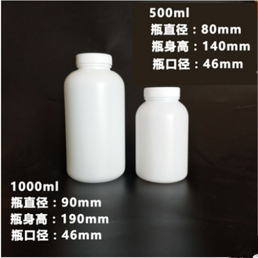 white plastic wide mouth bottle with inner cover,reagent bottle 50ml 100ml 250ml 500ml 1000ml