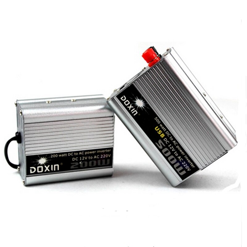 Bilens Strømomformer 500W - DC 12V til AC 220V - med USB-lader - Modifisert Sinusbølge
