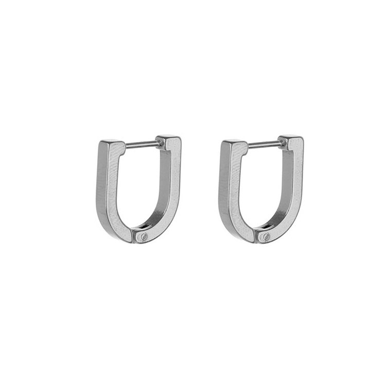 1 Pair Men's Stainless Steel Hoop Earrings, Viking Runes Black Earrings For Men/Women: Antique Bronze Plated