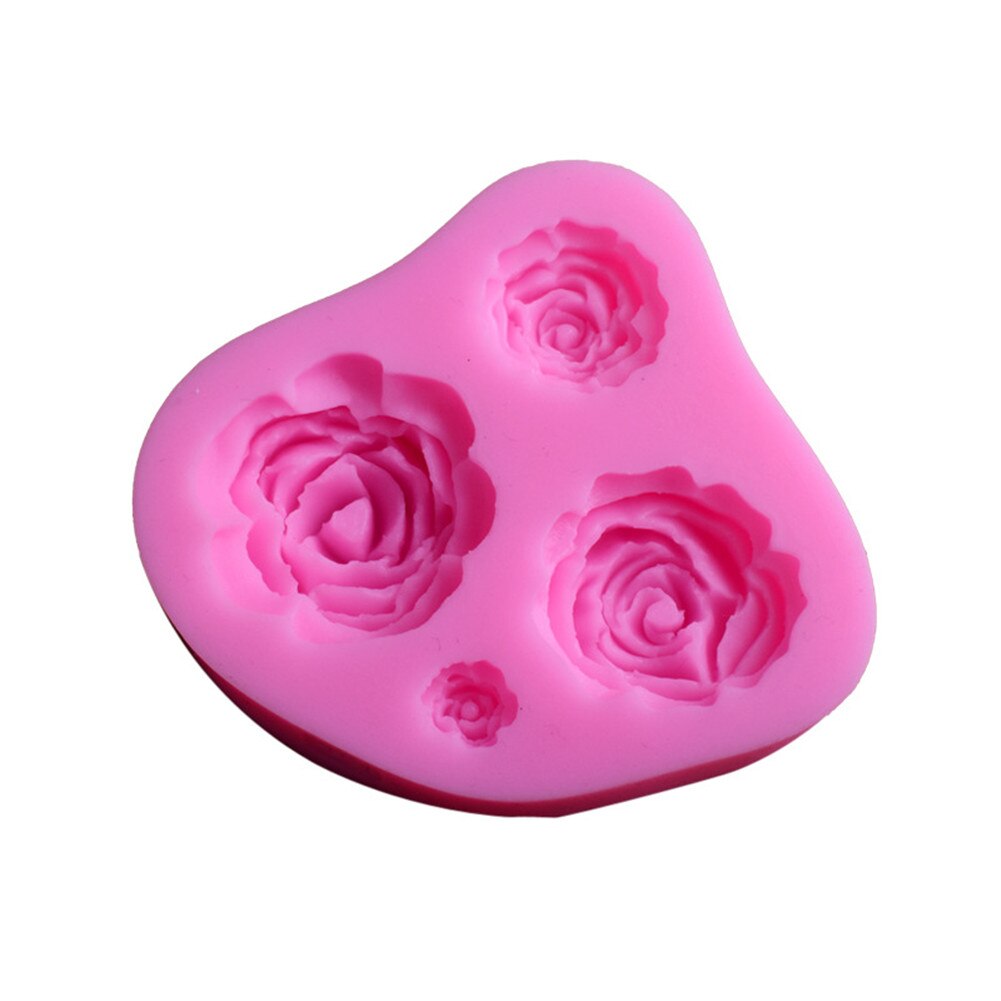 Rose Bloemen Zeep Mold Chocolate Cake Decorating Gereedschap Bakken Fondant Siliconen Mal Diy Handgemaakte Zeep Maken Kaars Hars Mallen: 11