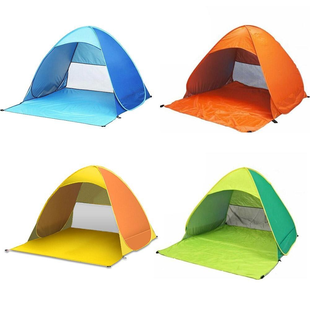 Automatisches 2-3- personen-campingzelt, wasserdicht, 6 -teilig, tragbar, mit bodentasche und heringen (te  f8 q 4)