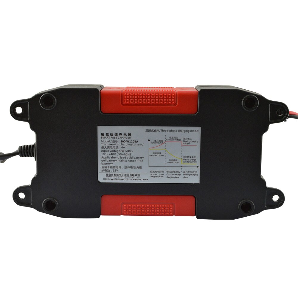 4A 6A 12V Auo Smart Car Battery Charger With CE RoHs LCD display screen Fully PWM Digital Battery Charger