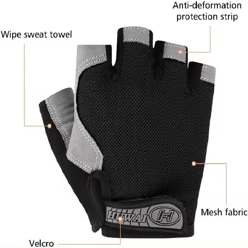 Gants De Cyclisme Sans Doigts BOILDEG – Antidérapants, Amortissants, Respirants – Idéal VTT, Route, Fitness Homme/Femme
