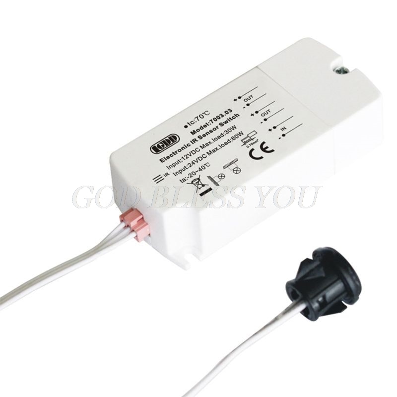 Dc 12V Ir Sensor Switch 40W Infrarood Licht Schakelaar Voor Led Strips Motion Wave 5Cm