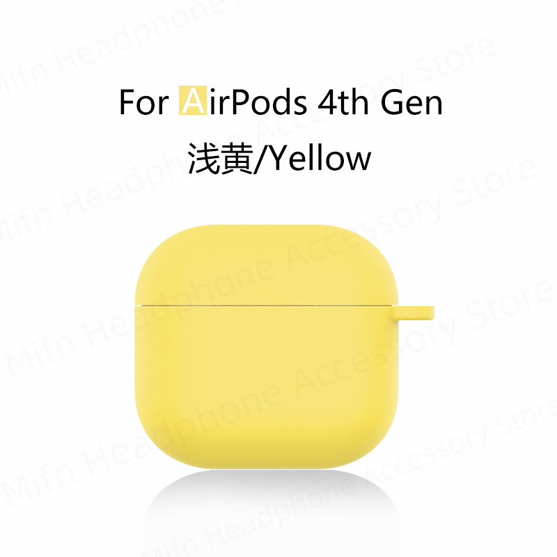 Para nuevos airpods 4 funda para auriculares apple funda protectora de silicona líquida para airpods 4 funda para auriculares inalámbricos Bluetooth: Rojo