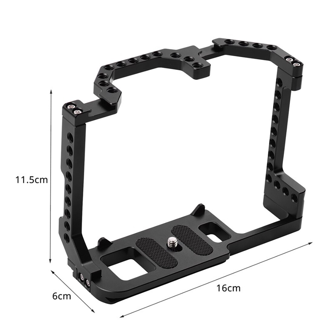 Dslr Camera Kooi 38Mm Grondplaat Voor Canon Eos 70D 80D 90D Rig Stabilizer W Koud Schoen 1/4 &quot;Microfoon vul Licht Uitbreiding Mounts