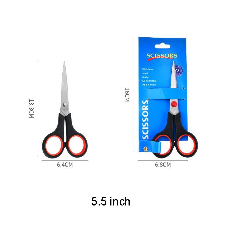 Multipurpose Scissors Ultra Sharp Blade Shears Comfort-Grip Handles Sewing Scissors for Office Home Sewing Fabric Craft Supplies: 5.5 inch