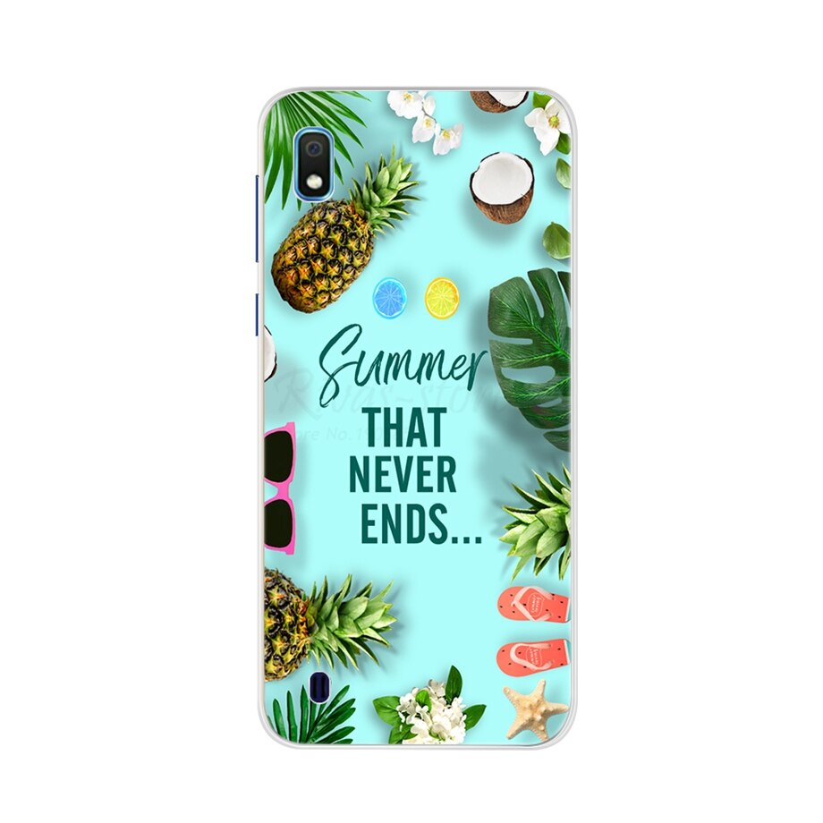 Voor Samsung Galaxy A10 Case Siliconen Telefoon Case Voor TPU Samsung A10 Achterkant EEN 10 A10 Protector Soft bloem Case Bumper