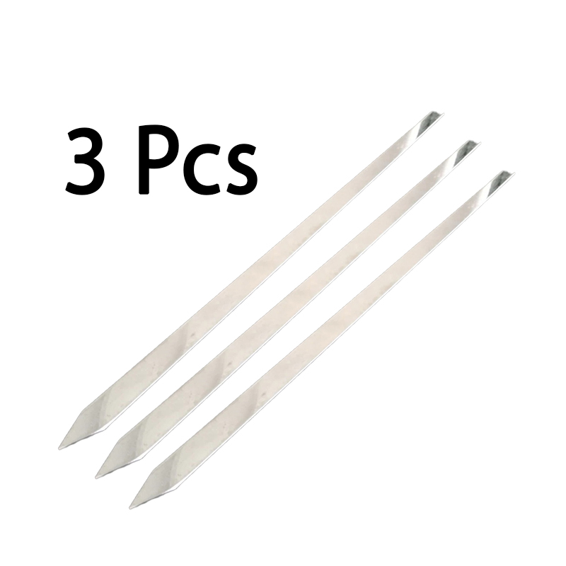 Pincho de carne para barbacoa, tenedor plano galvanizado de acero inoxidable, Kebab turco, Doner, 50 Cm, cocina, jardín, Shish Gadget: 3 Pcs