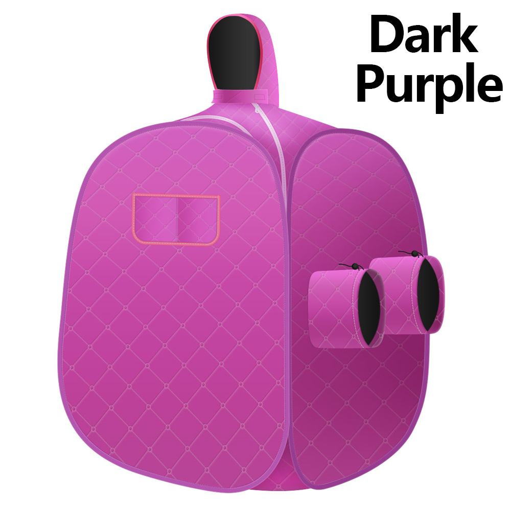 Vouw Sauna Generator Cabine Stoomboot Machine 220V Voor Sauna Spa Groter Tent Draagbare Stoom Bad Afvallen Detox Therapie stoom: Dark Purple