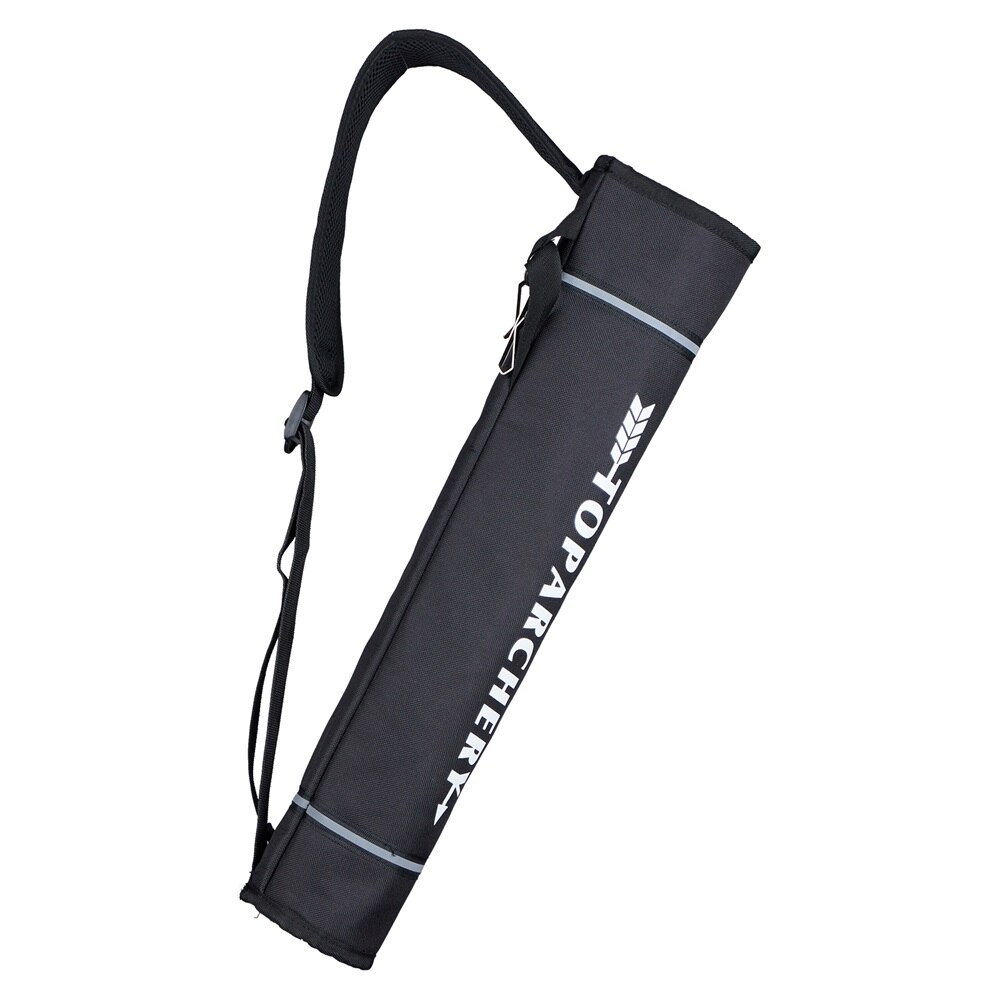 Toparchery-Bolsa de flecha para arco recurvo, accesorios de tiro con arco, mochila de nailon para práctica: Negro