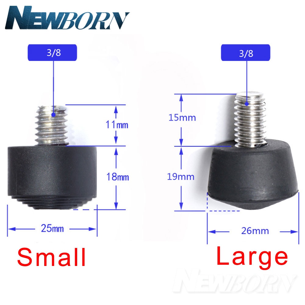 3/8 anti Vibrazione antiscivolo in Gomma Treppiede Rilievi Del Piede Pesante Soppressione Rilievi del piede in gomma pastiglie treppiede Monopiede Monopiede