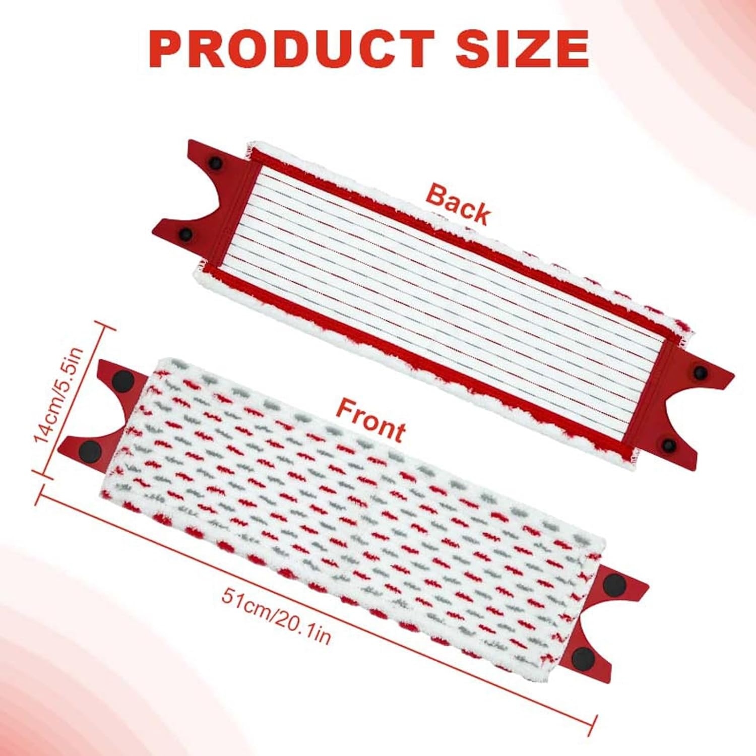 Spray Mop Head for Vileda UltraMax XL Mop Refill, 2in1 Microfibre, UltraMax XL Mop, for Hard Floors, 51x14cm