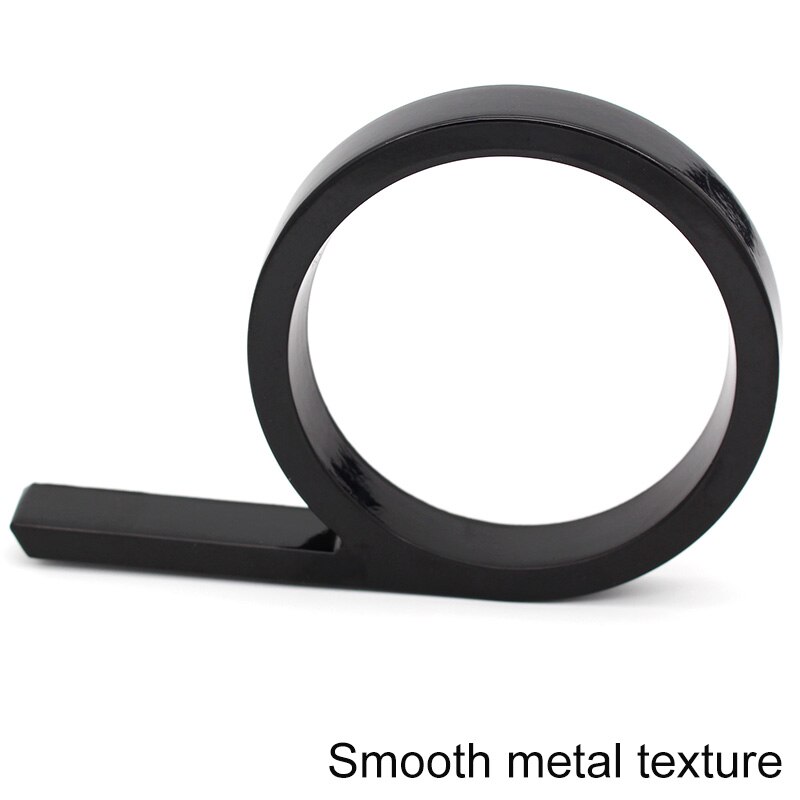 5" Floating House Number Metal Modern Home Number Garden Door Mailbox Decor Letter with Nail Kit Coated Black Visibility Signage