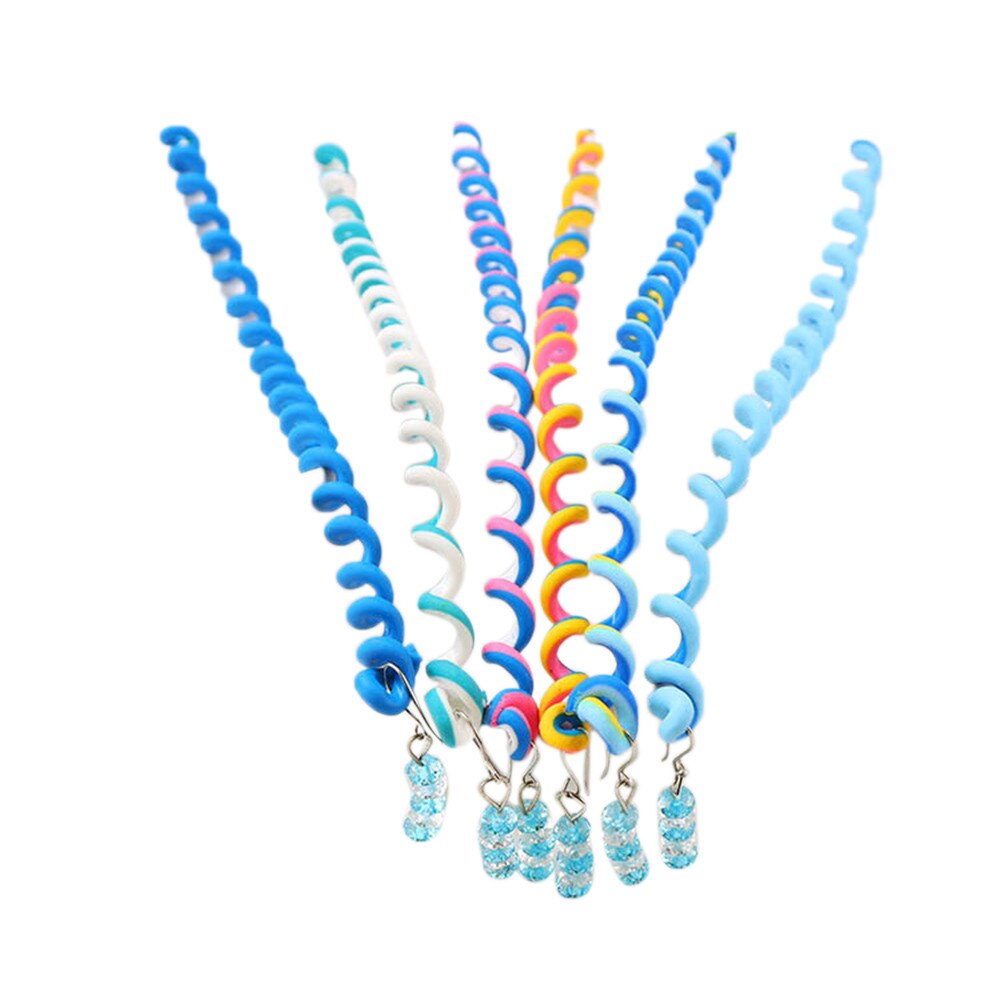 6/set Rainbow Color Headband Cute Girls Hair band Crystal Long Elastic Hair Bands Hairwear Hair Accessories hair ornament