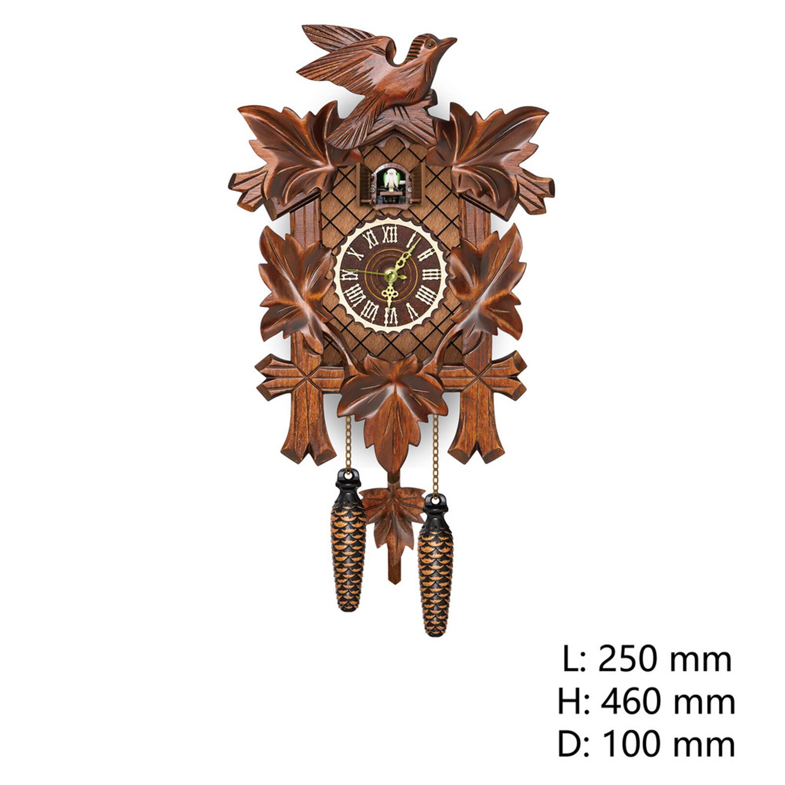 Alemán Bosque Negro reloj de cuco Retro nórdico de madera de estilo reloj de cuco pared PR venta