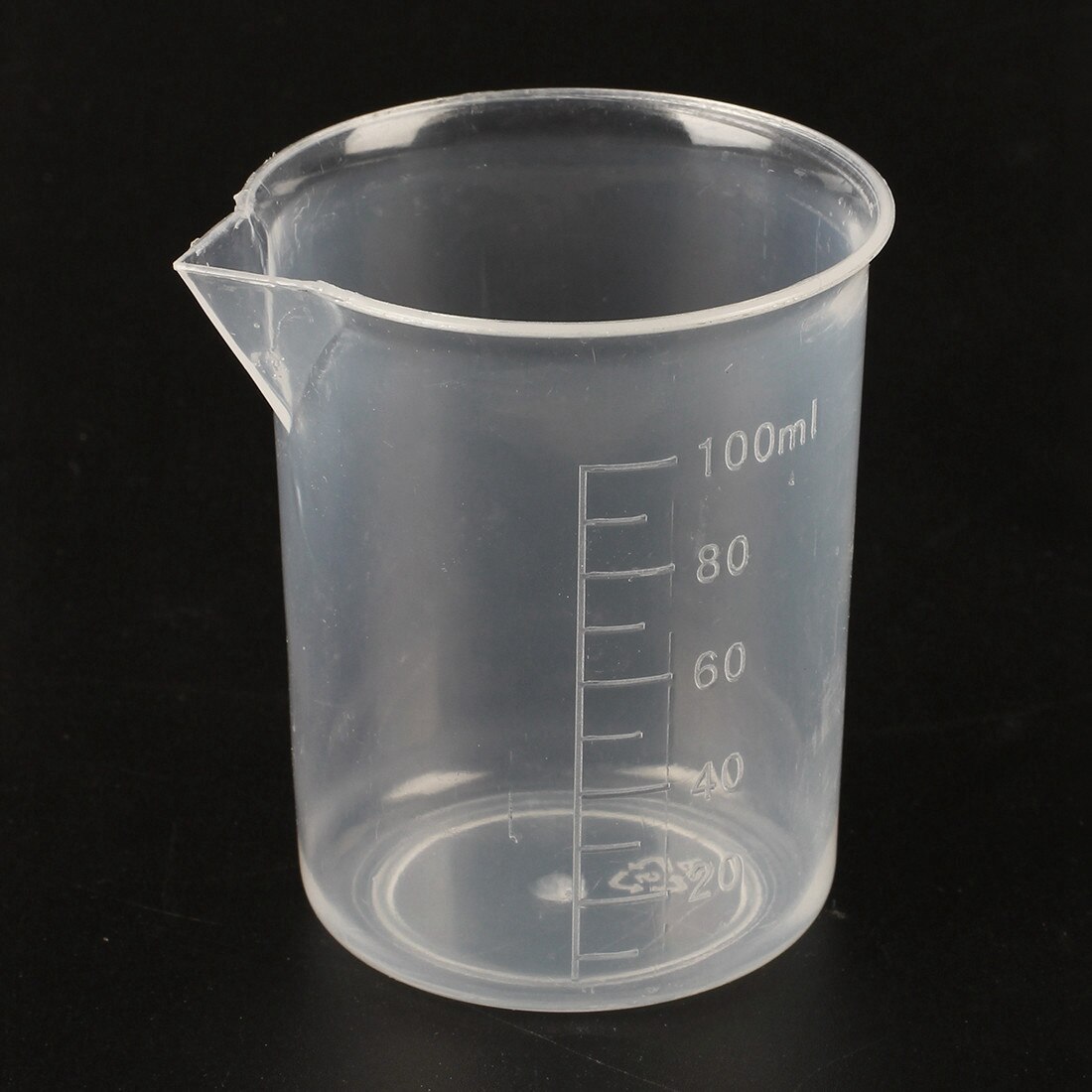 5 pieces of 100 ml Transparent measuring cup Laboratory plastic measuring cups