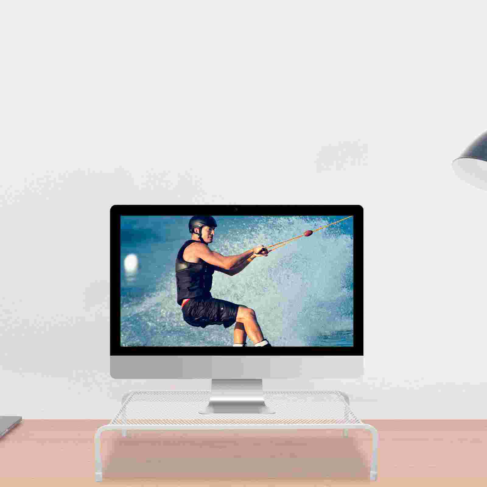 Laptop Stand Desktop Computer Elevated Monitor Bracket Raised Base Storage Shelf Stand Heightening Laptop Lifting for Office