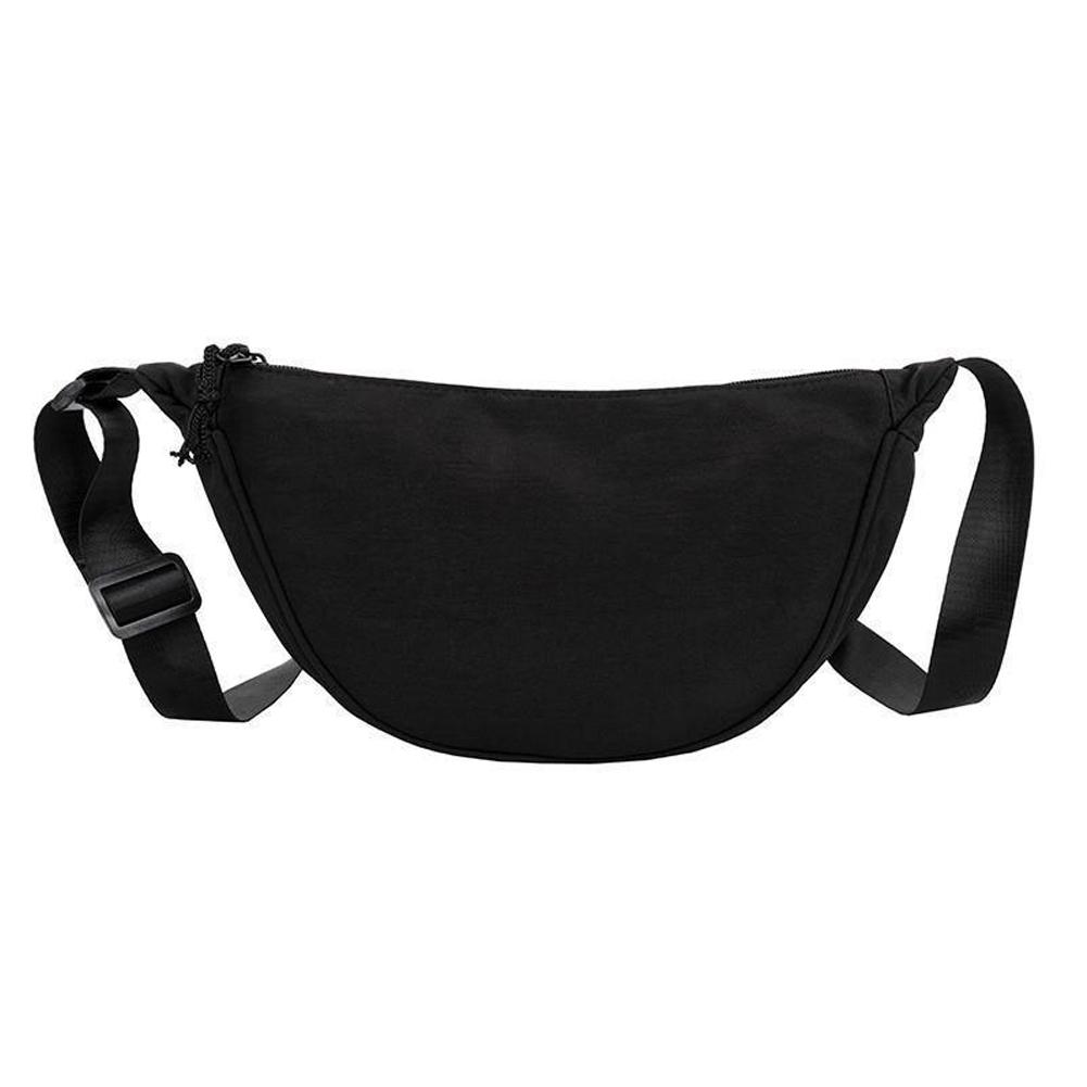 Nylon Crossbody Bag Hobo Sling Crescent Bag Dumpling Small Bag Casual Shoulder Adjustable Women Purse Bag Handbag S T6O3