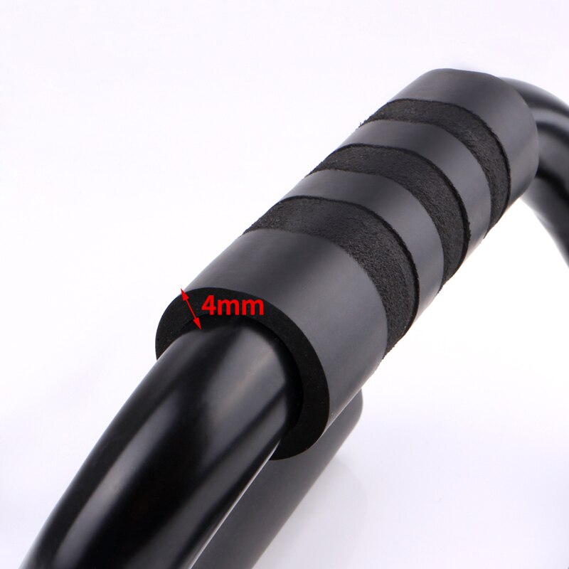 1 Pair Fitness Body Building Equipment Chest Bar S-shaped Push Up Stands Pull Press Foam Bar Home Exercise Hand Bar Chest Arms