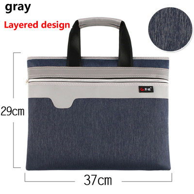 4 Color Commercial Business Document Bag A4 Tote file folder Filing Bag Meeting Bag Side Zipper Pocket office bags for documents: 14