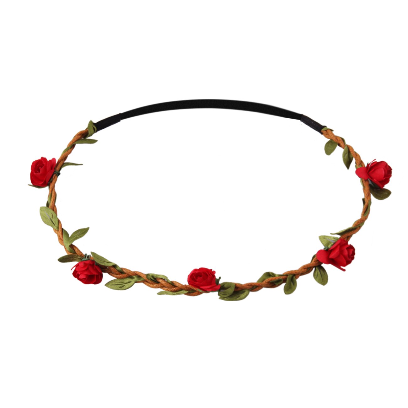 rose garland bridal tiara European hair styling rope dIY travel jewelry