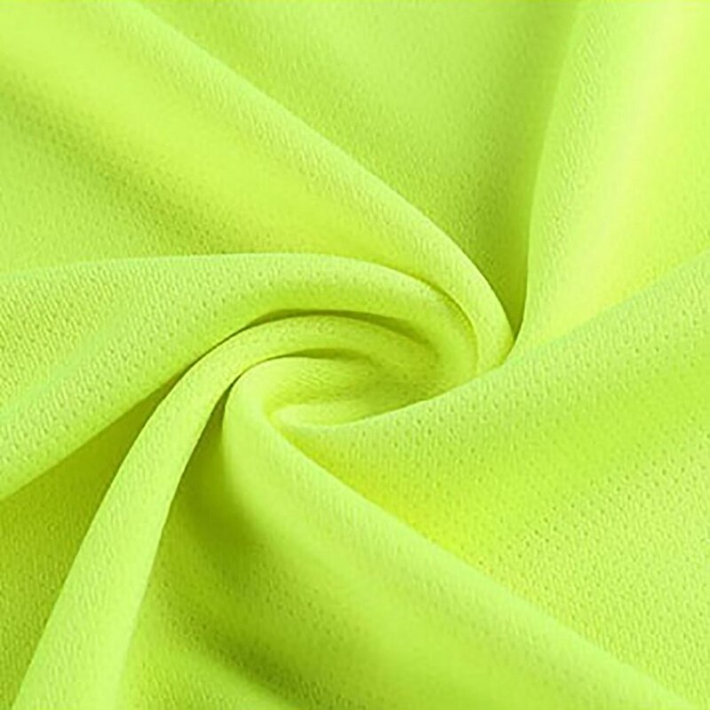 Zomer Fluorescerende geel orange hoge zichtbaarheid veiligheid werk running shirt zomer ademend werk t-shirt reflecterende t-shirt