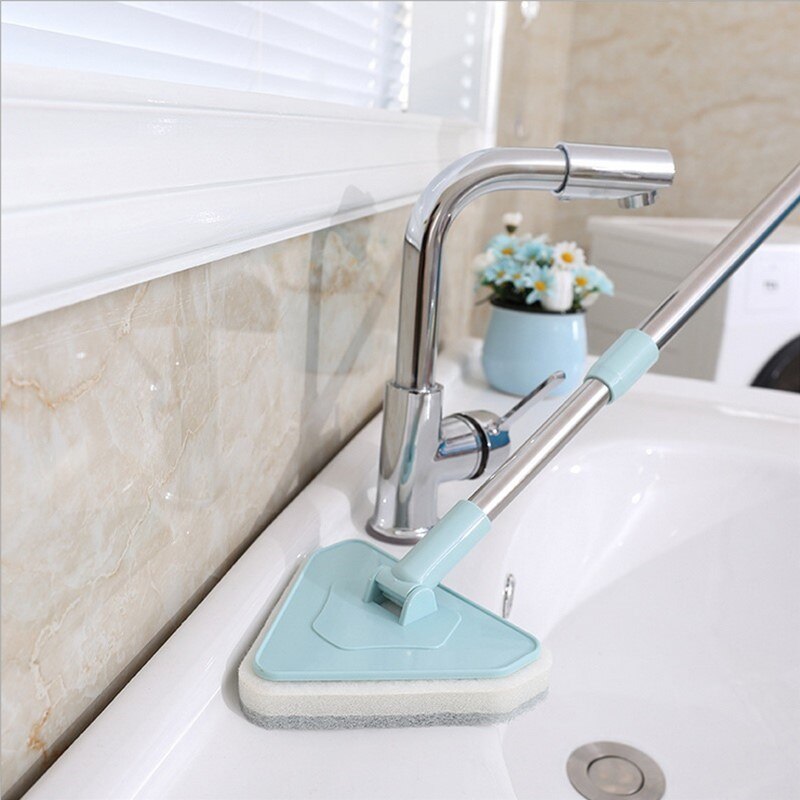 Uitschuifbare Spons Borstels Creatieve Multifunctionele Lange Handvat Zachte Badkamer Bad Tegel Scrubber Spin Hoek Schoner Mops