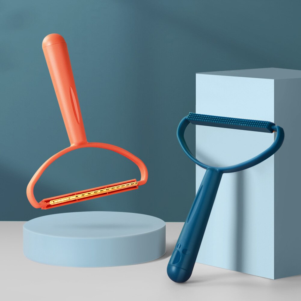 2 Side Mini Draagbare Kleding Pet Hair Bont Verwijdering Tapijt Cleaner Remover Wollen Jas Kleding Fluff Fuzz Stof Scheerapparaat Borstel tool