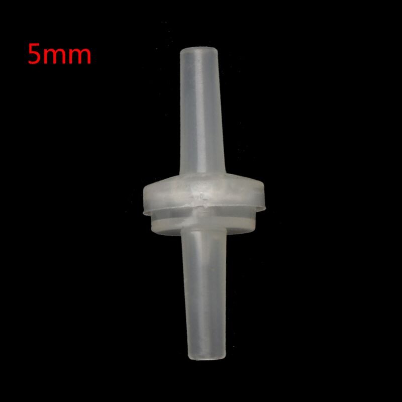 Plastic One-Way Non-Return Water Inline Fluids Check Valves for Fuel Gas Liquid: 5mm