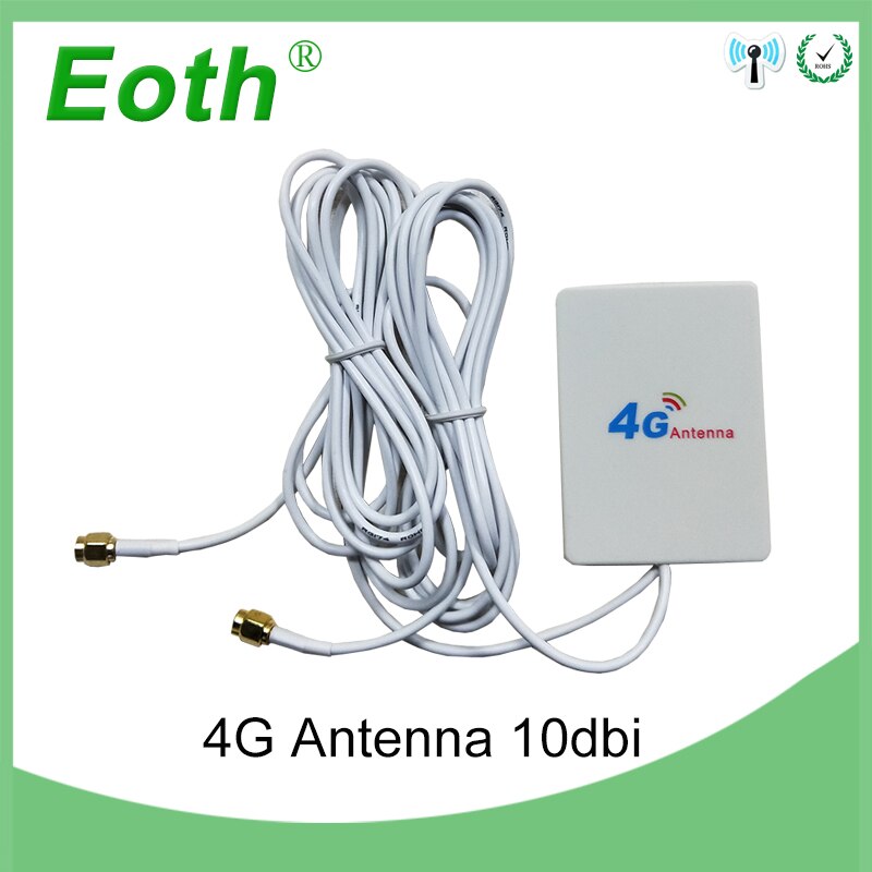 Antena wi-fi antena 4g reforço celular, carro para modem sma macho 3g hf telefone longo alcance roteador de sinal carro wi-fi lte gsm