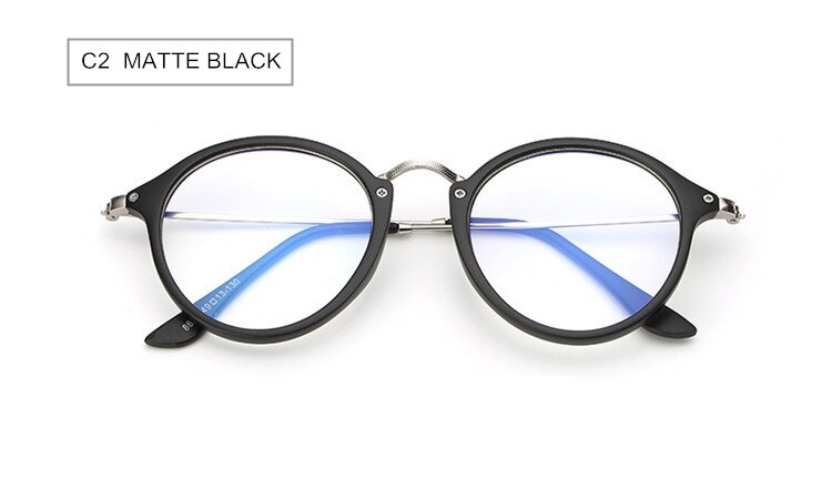 SWOKENCE Blue Light Proof Protective Glasses Women Men No Diopter Anti-radiation Goggles Anti-radiation Eyeglasses F192: C2  MATTE BLACK