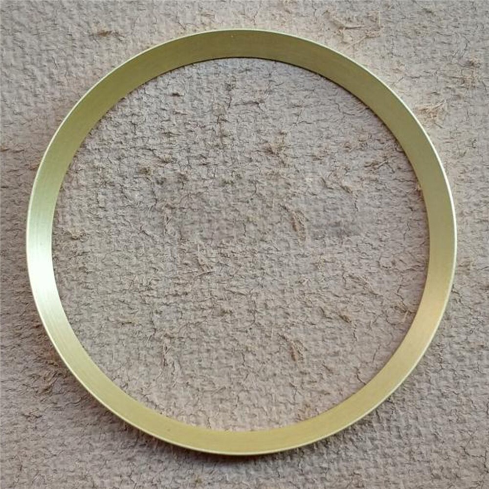 30.5MM Watch Bezel Watch Inner Shadow Circle for SKX007/SKX009 Spare Parts: Brushed Gold no 